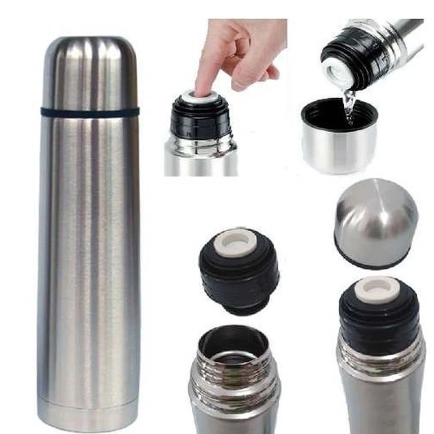Garrafa Térmica Portátil 400ml Aço Inox para Água Café Liquido Chá Academia