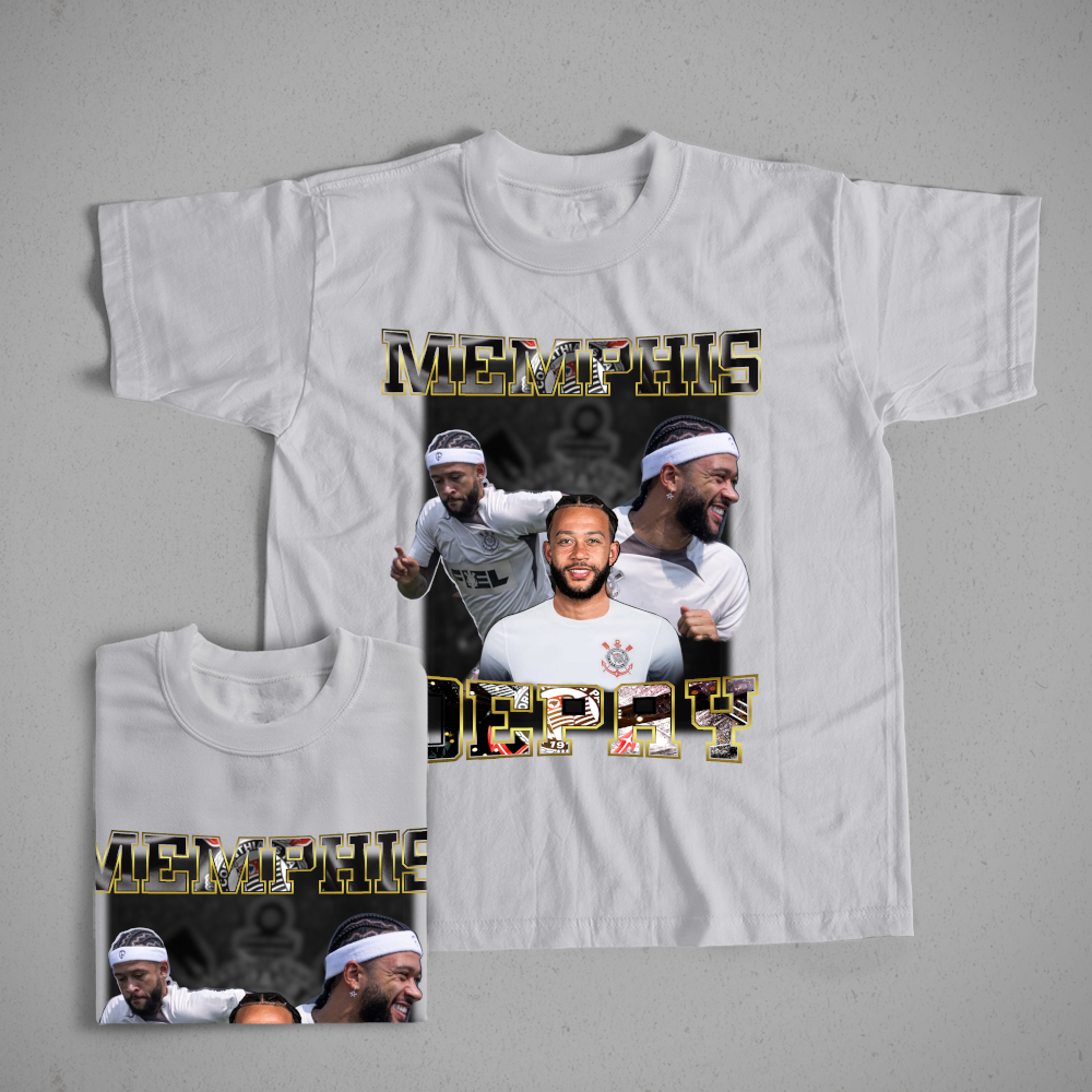 Camisa Memphis Depay Time Futebo Brasileiro Camiseta Unissex 3 cores disponiveis Qualidade 100% Algodão Unissex Envio imediato