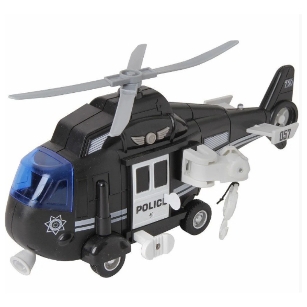 Brinquedo Helicoptero de Policia Resgate Luz e Som Divertido | Shopee ...