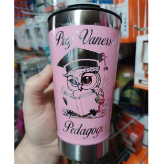 Copo Térmico Personalizado Pedagogia Professora 470 Ml Brinde Gravação do Seu Nome