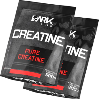 Kit 2x Creatina Monohidratada Pura Refil 500g Dark Lab - Creatina 100% Pura