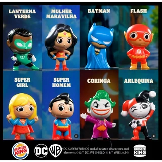Brinquedo (unidade) - Original Burguer King. Coleção Super Friends - Heróis DC. Novo / Lacrado. Valor unitário.
