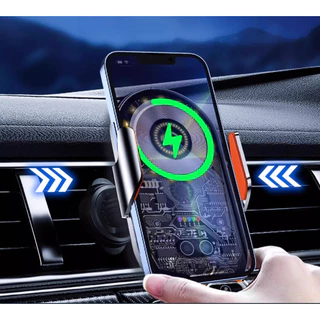 Modelo 2024 Suporte Para Carro Carregador Sem Fio De 15w Com Abertura E Fechamento Automático