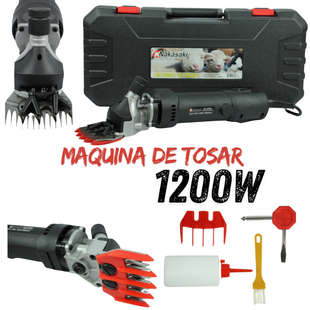 MAQUINA DE TOSAR Tosqueadeira Carneiro Onivoro 1200w | Shopee Brasil
