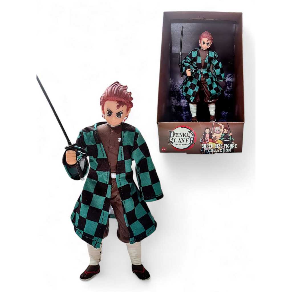 Boneco Tanjiro Demon Slayer 22cm Articulado C/ Caixa e Espada. | Shopee ...