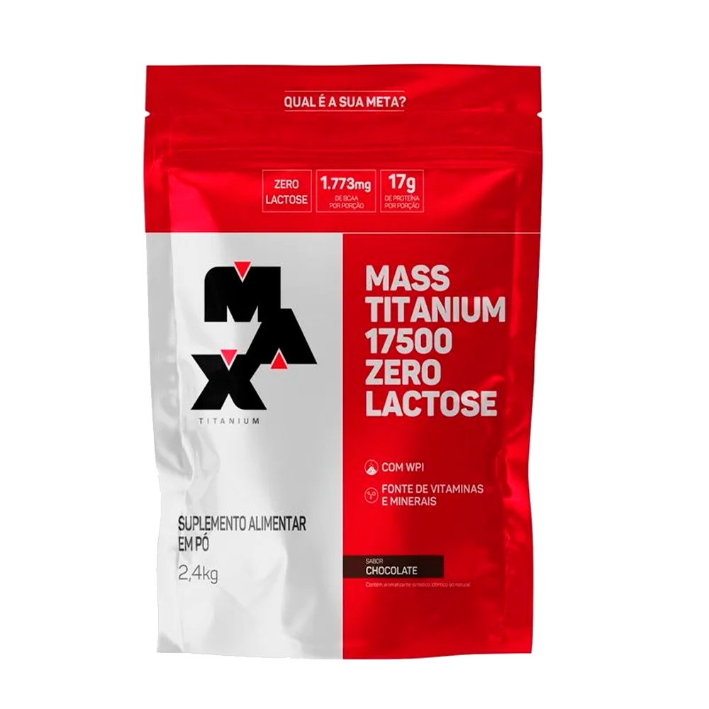 Hipercalórico Mass Titanium Zero Lactose - 2,4Kg - Max Titanium