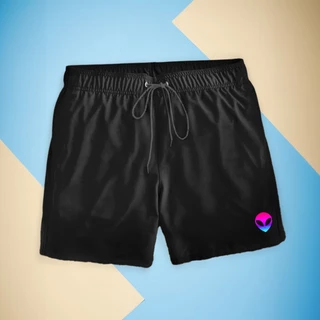 Bermuda Tactel Moda Praia Estampado Personagem Estilo Mauricinho