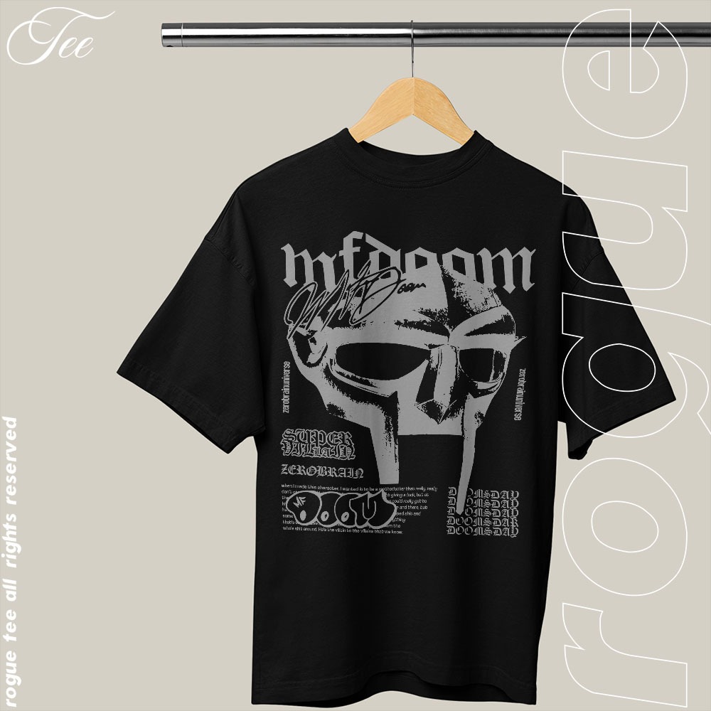 Camiseta Basica e OVERSIZED Mf Doom Super Villain Dooms Day