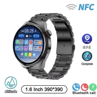 SmartWatch Relógio NFC GPS GT4 PRO AMOLED 390*390 Alta Resolução Frequência Cardíaca Bluetooth IP68