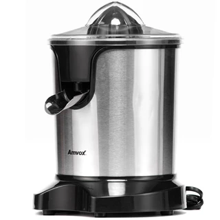 Espremedor de Frutas Elétrico Laranja Limão 350W Inox 0.3L Amvox Aes 350