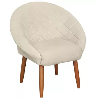 Poltrona Ibiza Decorativa para Manicure Cadeira Estofada Resistente Escritório Recepção