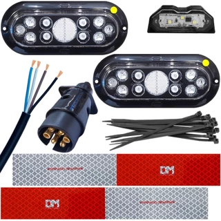 Kit Elétrico Carretinha Reboque Lanterna De Led A Prova Água Carretinha de Jet em Oferta na Shopee