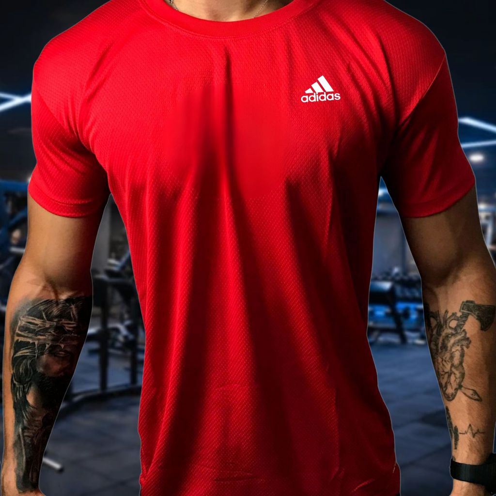 Camisa Masculina DryFit colmeia respirável Esporte Verão Praia - Ecommerce.M