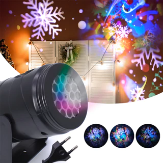 Projetor Led Natal Desenhos Natalinos Jardim 886 Laser