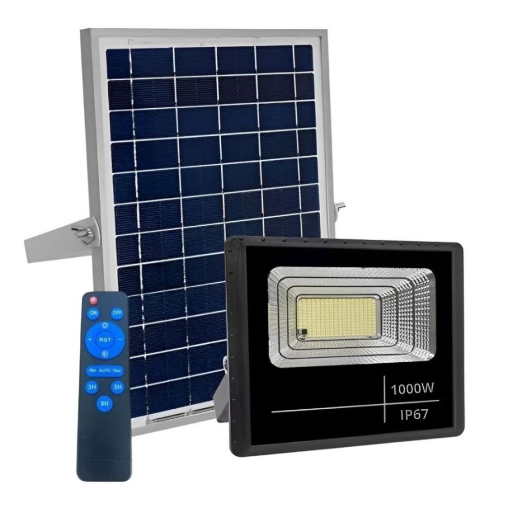 Refletor Solar 1000W Holofote C/ Iluminação Potente A Prova D'agua C ...