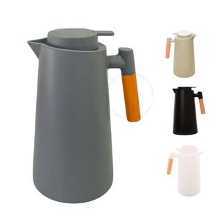 Garrafa Térmica Café Chá Nordica Elegantia Designe Moderno E Cabo Madeira 1 Litro Premium