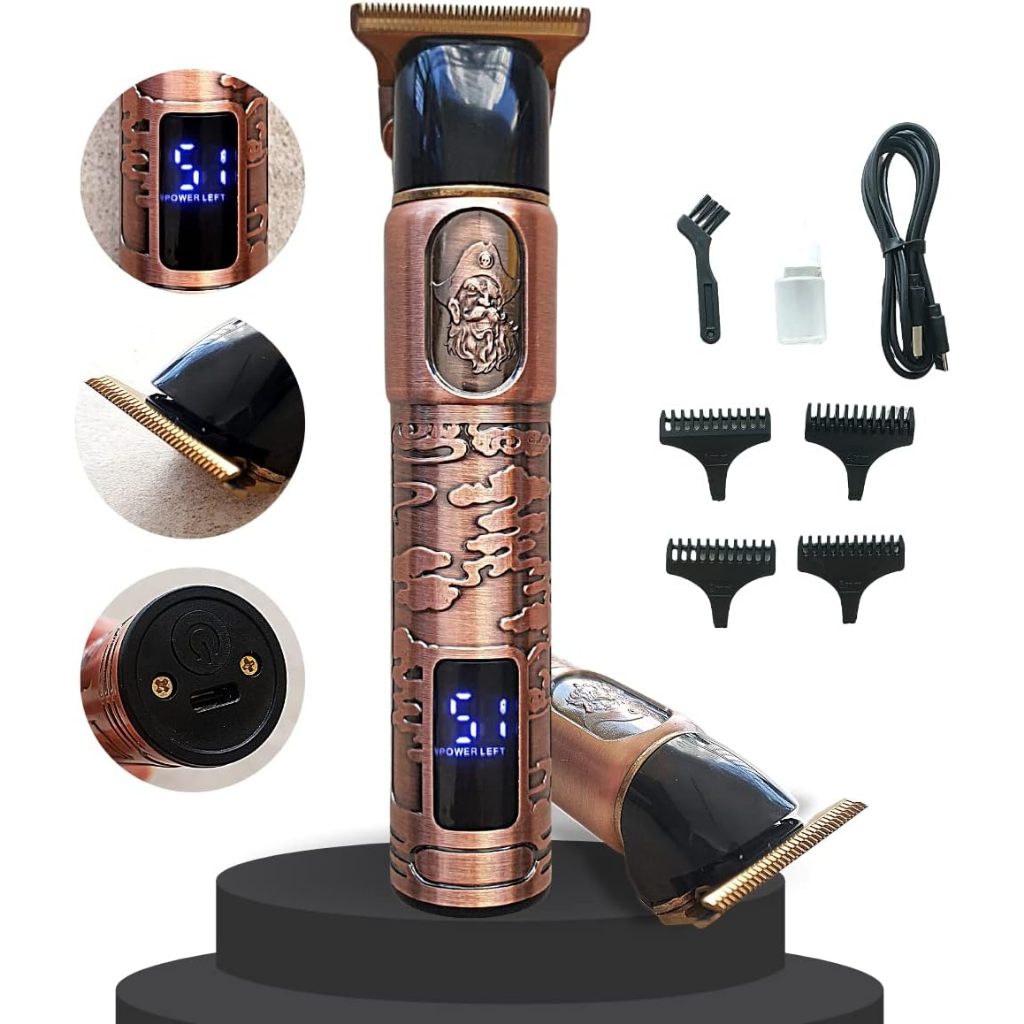 Máquina de Cortar Cabelo Barbeiro Profissional Elétrica Bateria ...
