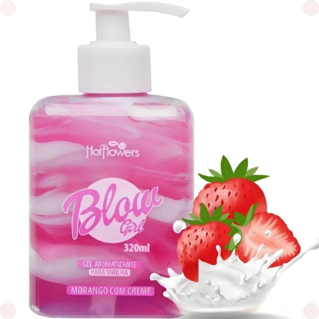 BLOW GIRL GEL AROMATIZANTE BEIJÁVEL PARA VIRILHA 320ML HOT FLOWERS