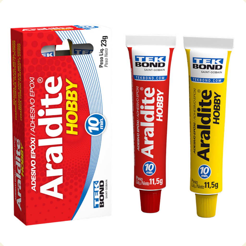 Araldite Hobby Cola Epóxi 10 Minutos 23 Gramas Tek Bond