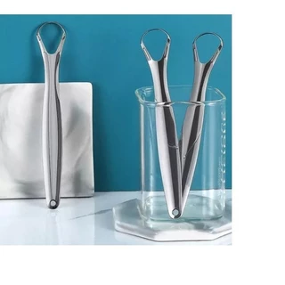 Raspador de língua, limpador de língua, para remover o mau hálito, roupas brancas espessas e limpas em Oferta na Shopee