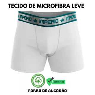 Kit 12 Cuecas Box Masculina Adulto Box Leve Tecido Microligth Forro Algodão