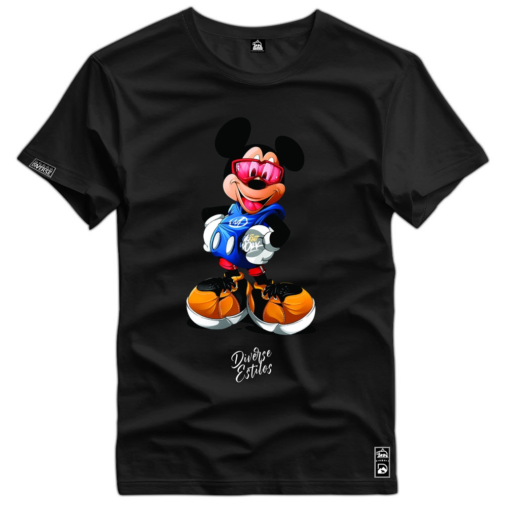 Camiseta Mouse Street Wear T-shirt 100% ALgodão Personagem
