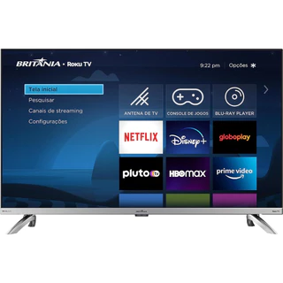 Smart TV Britânia 32 Polegadas HD LED Dolby Áudio 3 HDMI