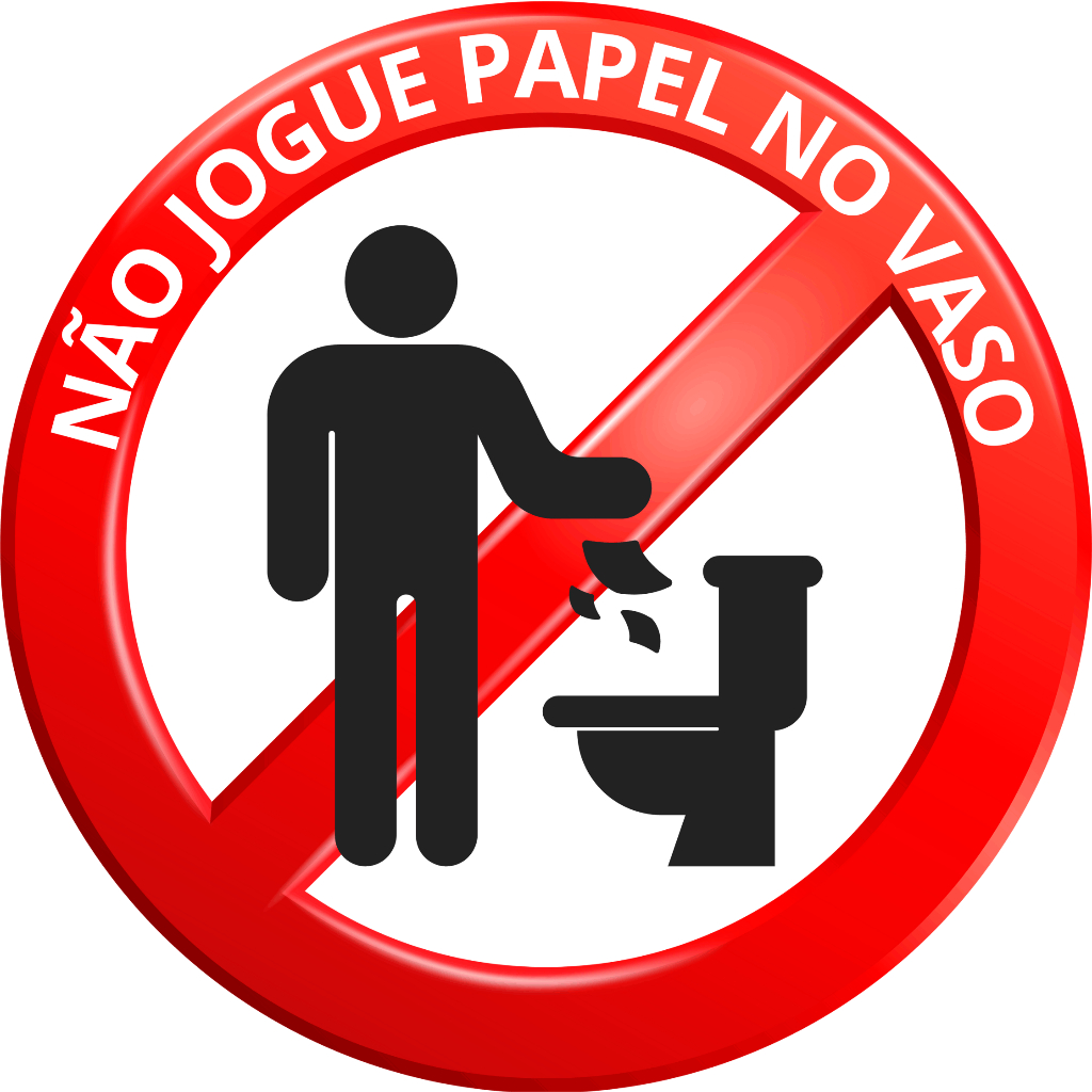 adesivo-placa-aviso-sinaliza-o-aten-o-n-o-jogue-papel-no-vaso-redonda