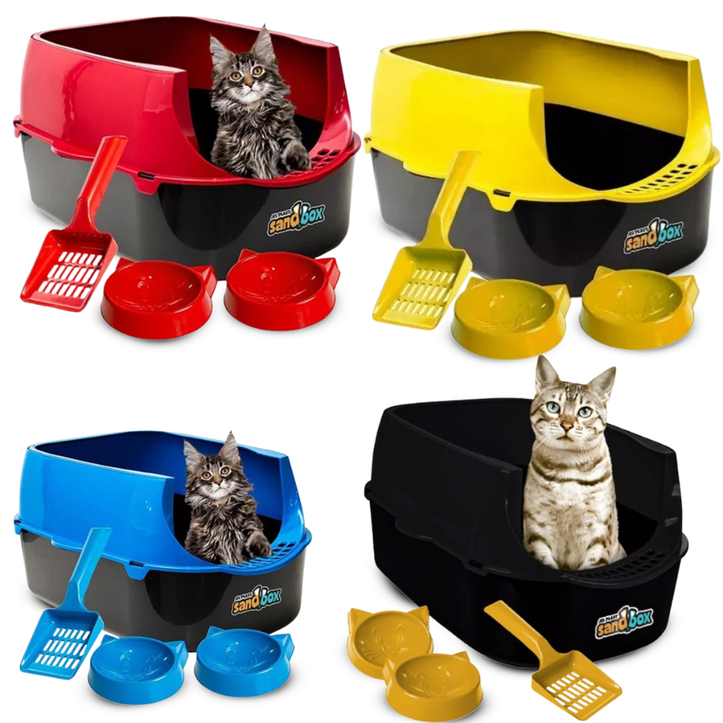 Caixa De Areia Para Gatos Grandes Banheiro Sanitario Furba
