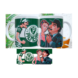 Caneca Personalizada do seu time favorito Palmeiras de porcelana 325 ML
