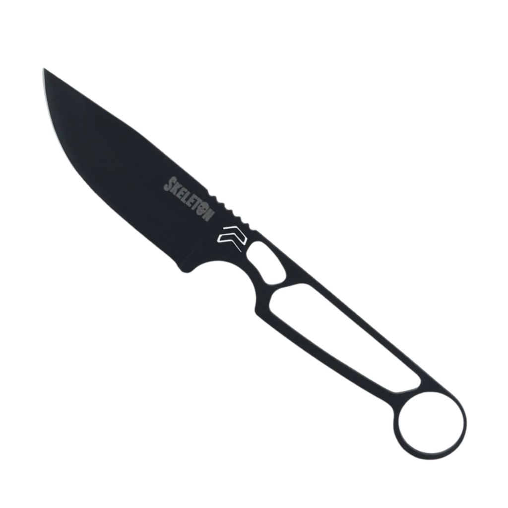 Faca Cimo Ax Skeleton Aço Carbono Preto com Bainha | Shopee Brasil