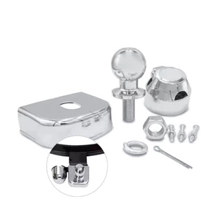 Kit Engate Cromado Esfera 50mm, Capa 90mm Tomada Abs 6 Polos em Oferta na Shopee