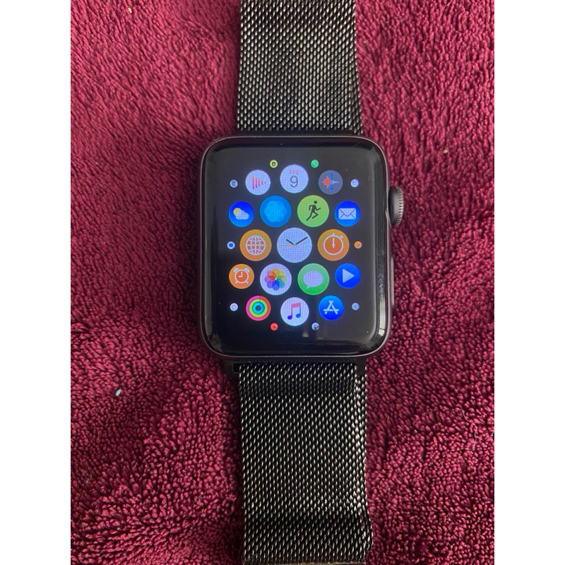 Apple Watch Séries 2 42mm Black 2 Pulseiras Pouco Uso | Shopee Brasil