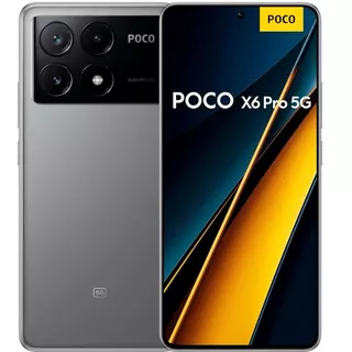 Smartphone Poco X6 Pro 5G - 256GB/8GB, Tela AMOLED 120Hz, Câmera 64MP, Android 14 - NF