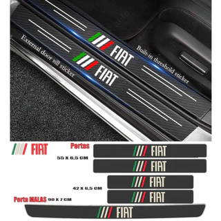 Kit Automotivo Soleira Fiat Portas do Carro Porta Malas Universal Fiat Argo cronos toro palio uno strada mobi pulse