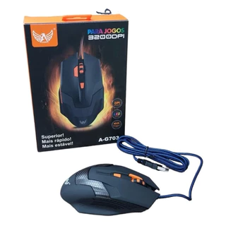 Mouse Gamer Com Led Ultra Rapido 3200dpi Altomex A-G703