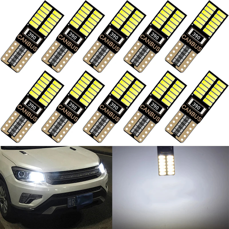 10x Lampadas Led T10 24 Leds Canbus Canceller Branco 6000k Atacado ...