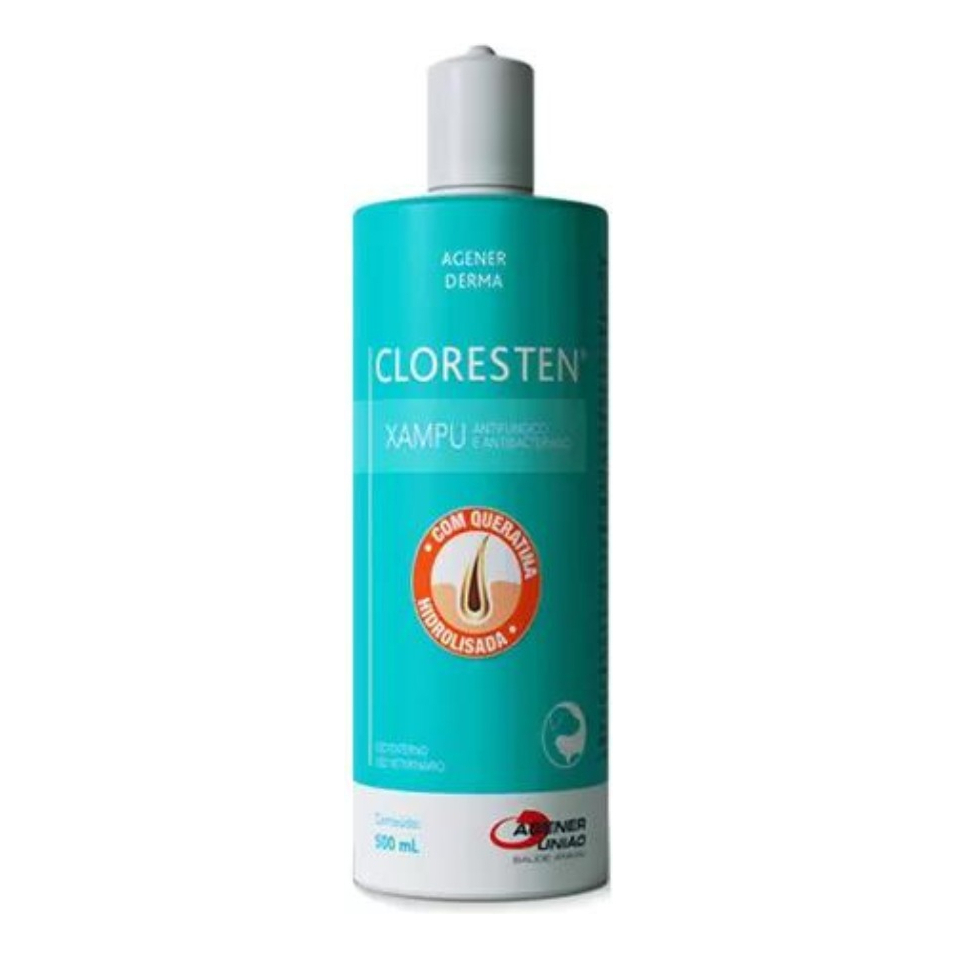 Shampoo Cloresten 500ml para Prevenir Fungos e Bactérias | Shopee Brasil