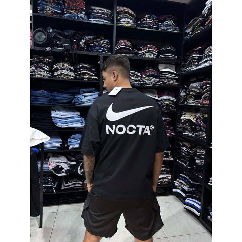 Camiseta Oversized Basica malhao 50.1 Estampada Nocta Logo Camisa 100% Algodão
