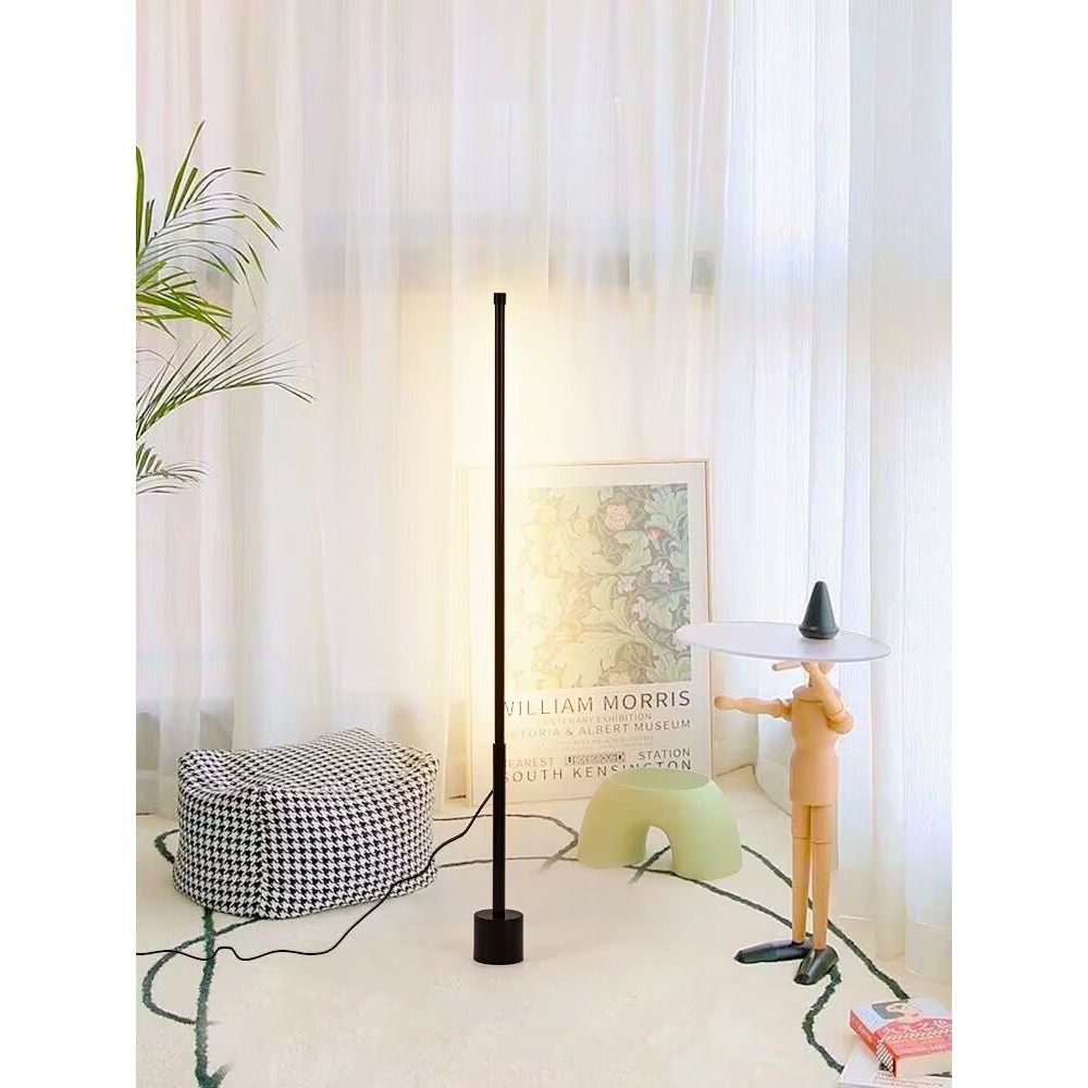 Luminária de chão led nórdica, luz ambiente de canto acrílico, adequada para iluminação led branco