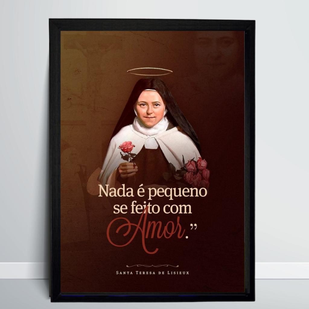 Quadro Santa Teresinha do Menino Jesus - Devoção Católica