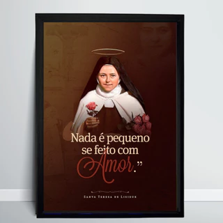 Quadro Santa Teresinha do Menino Jesus - Devoção Católica