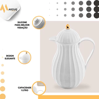 Garrafa Térmica Jumeirah Branca 1L - Lyor
