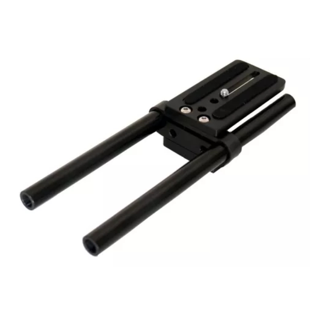 Base Com Longarinas P/ Folow Focus Matte Box Dslr
