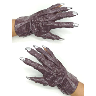 LUVA LÁTEX HALLOWEEN ADULTO: LOBISOMEN / ESQUELETO/ DIABO