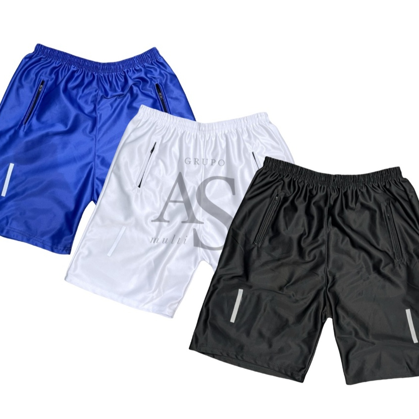 Kit 3 Bermudas Dry-Fit Slim Fit Masculina - Tendência Verão 2024