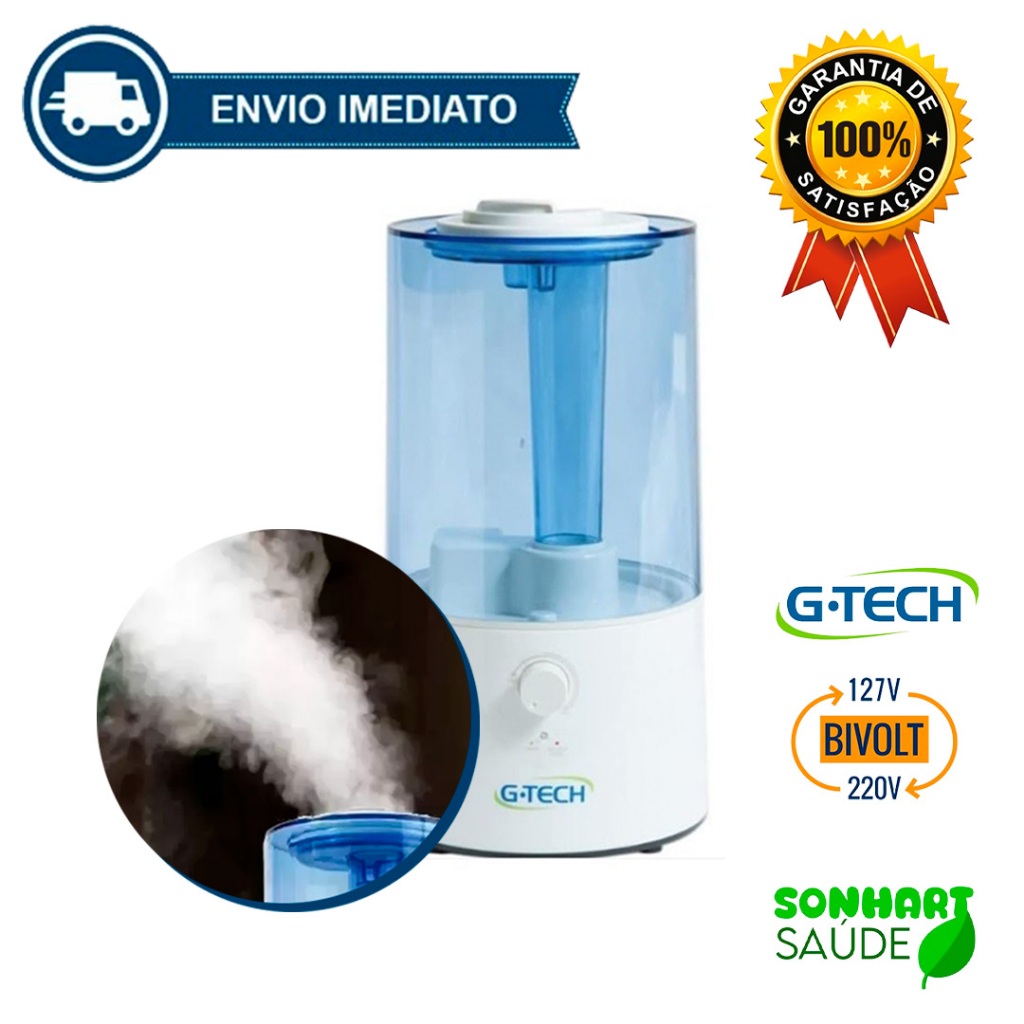 Umidificador De Ar Silêncioso Ultrassônico Modelo Allergy Free Hm 3L G ...