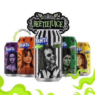 Refrigerante Fanta BeetleJuice 350ml edição Limitada