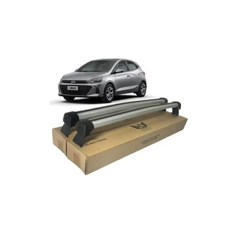 Rack De Teto Alumínio Hyundai Hb20 Hatch ou Sedan 2020 2021 2022 2023