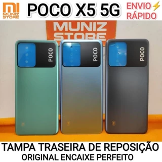 Tampa Carcaça Poco X5 5G Capa Traseira Original De Trás Reposição Com Logo CE